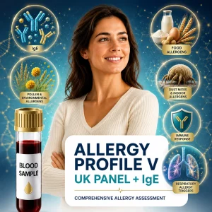 Allergy Profile V (UK Panel + IgE) - Allergy Screening Blood Test in London