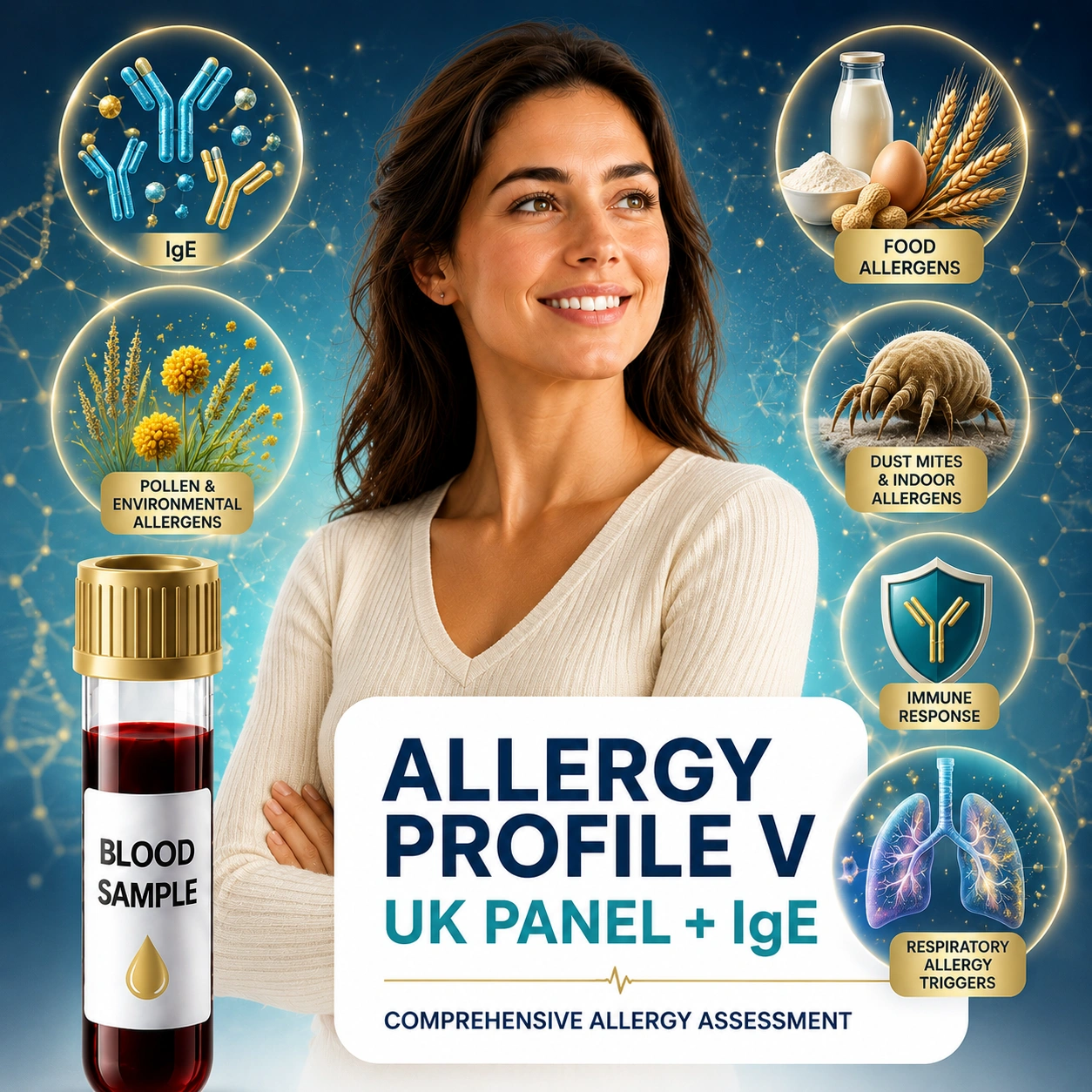 Allergy Profile V (UK Panel + IgE) - Allergy Screening Blood Test in London