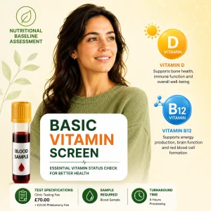 Basic Vitamin Screen - Vitamin Blood Test in London