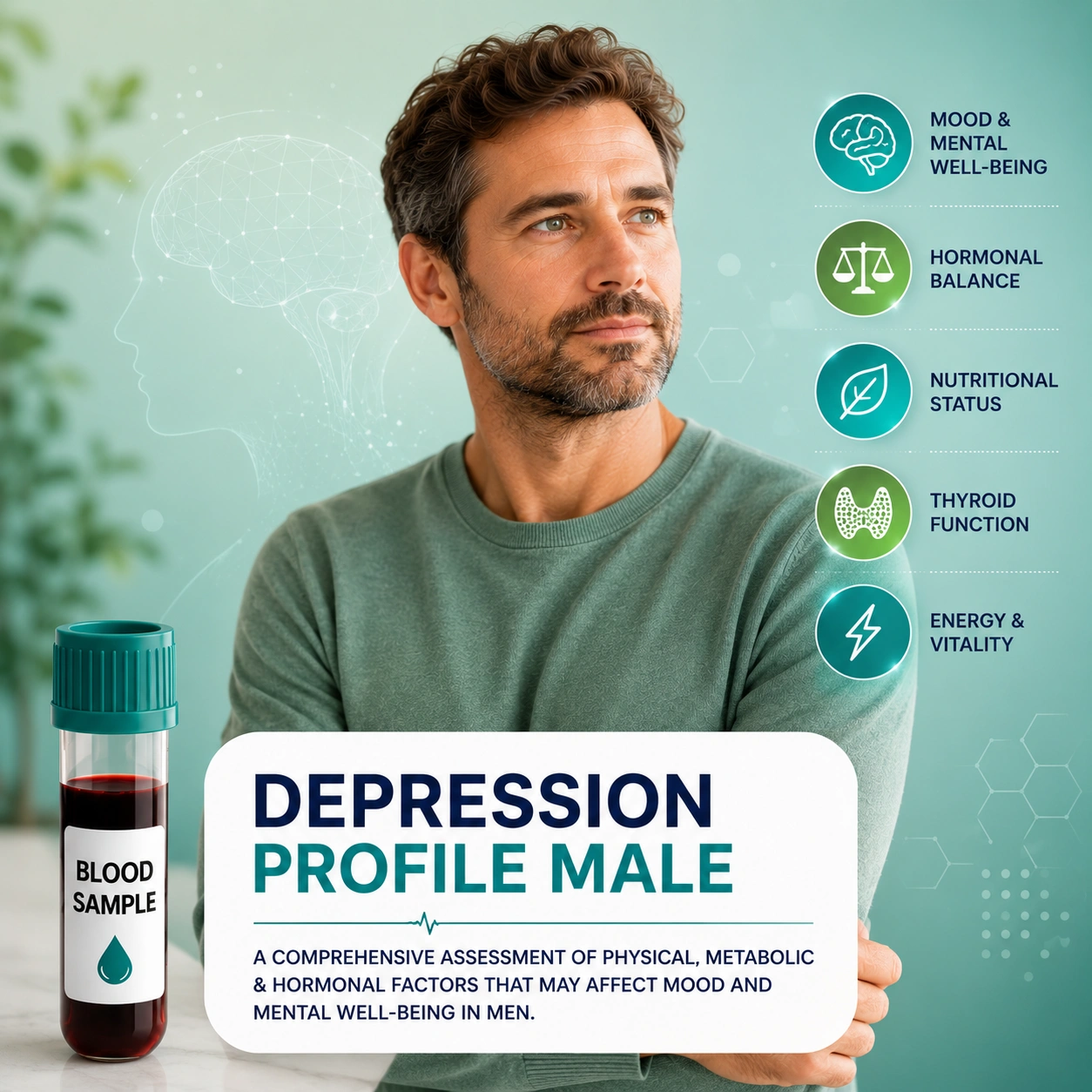 Depression Profile Male - Blood Test in London