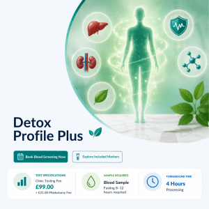Detox Profile Plus in London at Medical Diagnosis Victoria