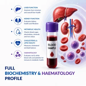 Full Biochemistry & Haematology Profile in london at medical diagnosis victoria