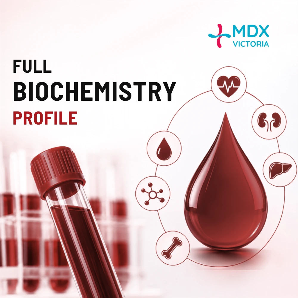 Full Biochemistry profile at medical diagnosis victoria