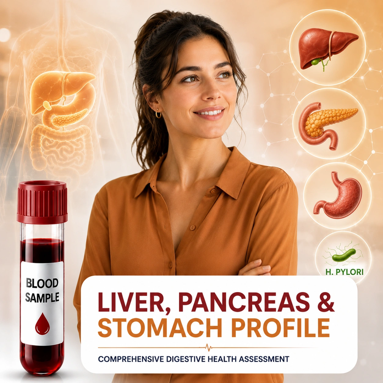 Liver, Pancreas & Stomach Profile - Blood Test in London