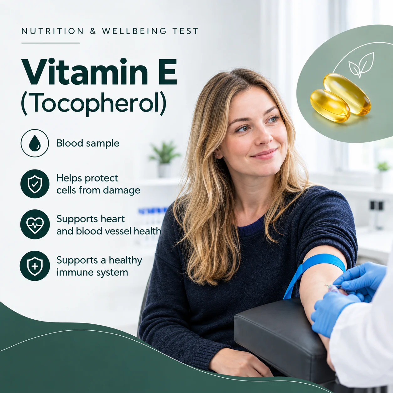 Private Vitamin E (Tocopherol) Blood Test London MDX Victoria